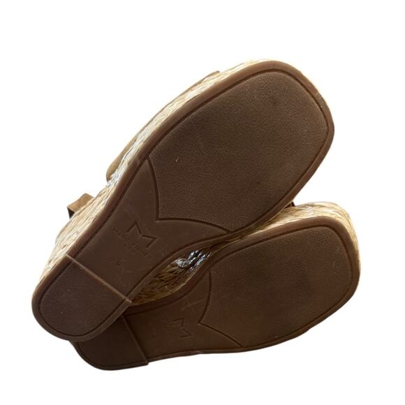 Marc Fisher Nelly Ankle Strap Espadrille Platform Wedge Brown/Tan Sandals – 9.5M - Picture 5 of 5